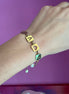 Braccialetto LOVE in oro con perle barocche