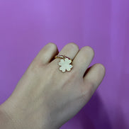 Anello CHANCE piccolo - oro giallo con uno zircone