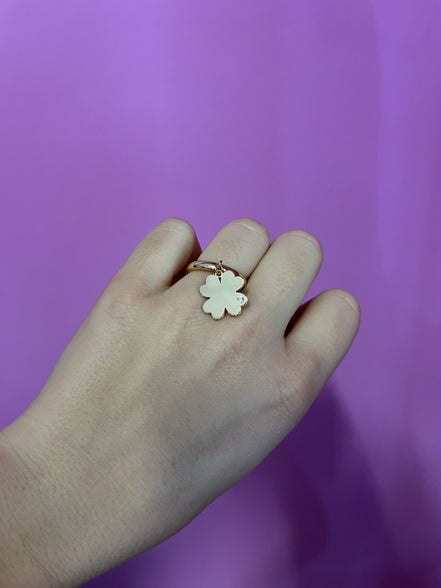 Anello CHANCE piccolo - oro giallo con uno zircone