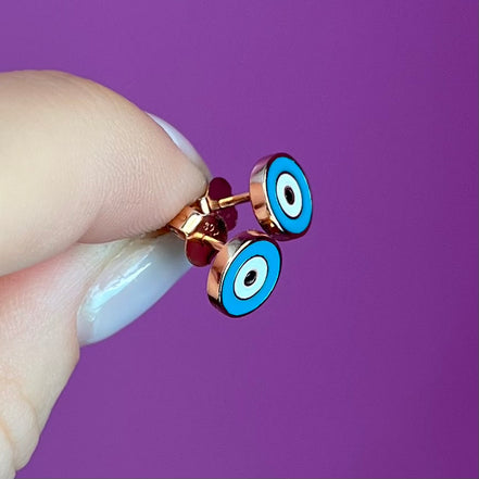 Orecchini argento 925 rosé smaltati