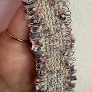 CHANELLINA Knit – Maglioncino a mezza manica con passamaneria Couture applicata a mano