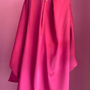 Poetica - Abito a palloncino in raso cerimonia fucsia