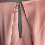 Poetica - Abito a palloncino in raso cerimonia rosa