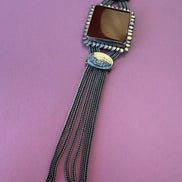 Gioiello d’Archivio Bisù — Rara Collana Sautoir Etnica in Argento 925 e Corniola Naturale