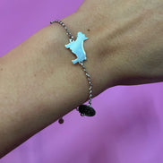 Bracciale argento 925 rodio