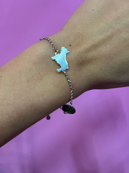 Bracciale argento 925 rodio