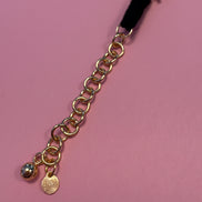 Bracciale MANTRA - Macrame’ con zirconi e ottone placcato oro giallo