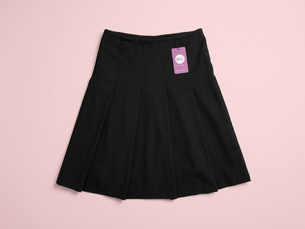 Gonna Pieghe in foulé 100% lana