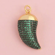 Charm CORNO 4 – Collezione TALISMANI Nero o verde