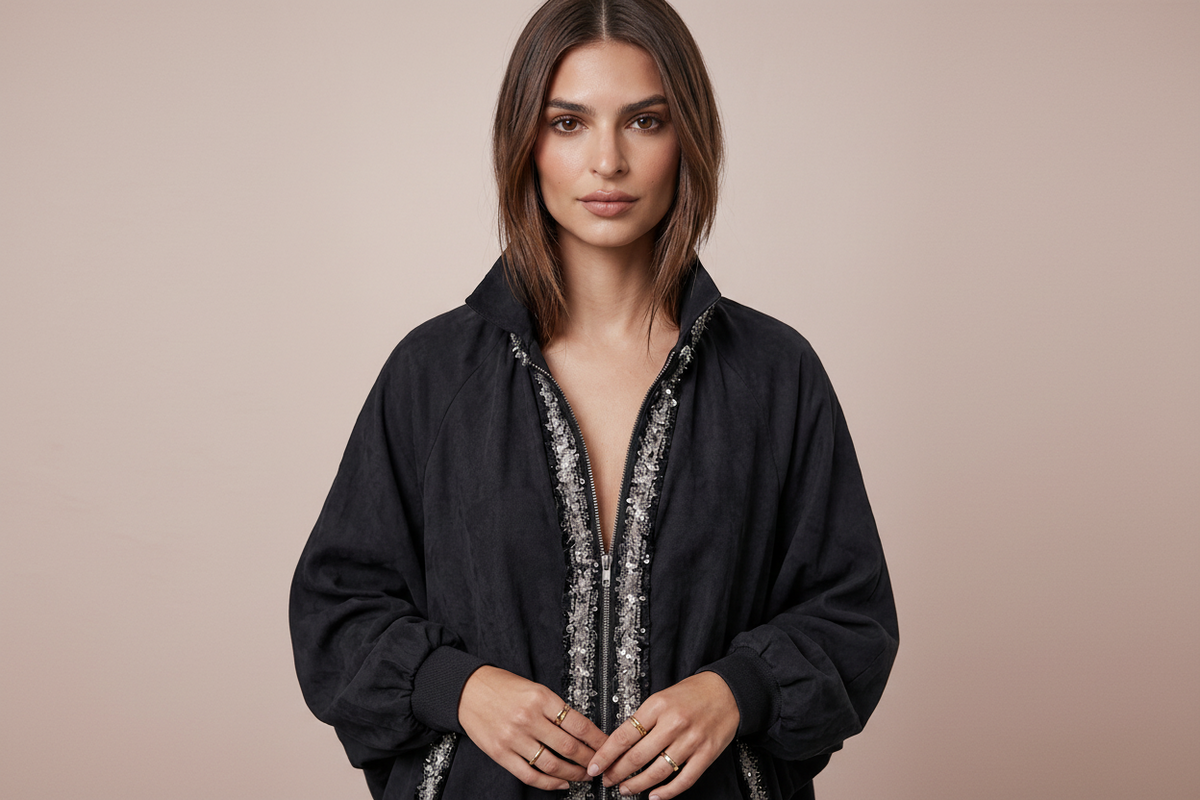 CHANELLINA Bomber : balloon bomber jacket with Couture trim