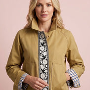 Flower  TRENCH JACKET – Giacca con Passamaneria Floreale Couture
