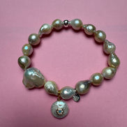 Bracciale Bisette -JAIPUR perle  con charm PERLA