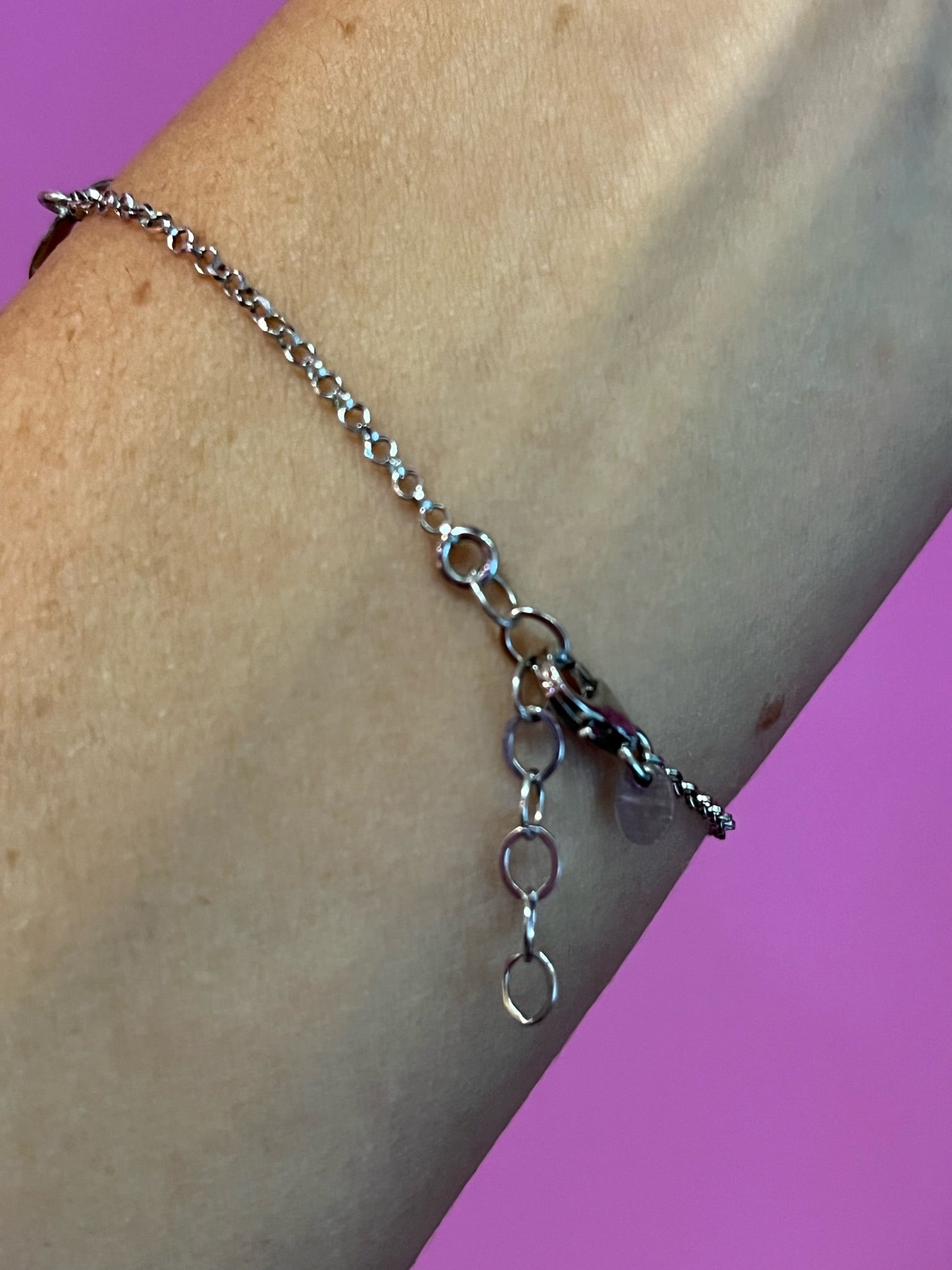 Braccialetto in argento 925 conchiglia blu notte