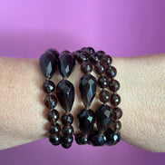 MAGNIFICO Bracciale multifili - 5 file - topazio fumè
