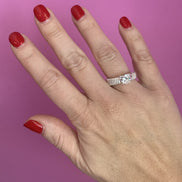 Anello TUBOGAS slim argento 925 con cuore zircone