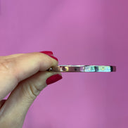Bracciale bangle argento 925 - rodio