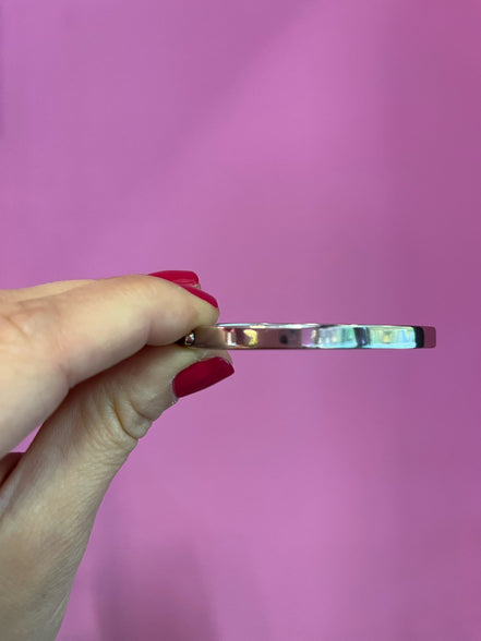 Bracciale bangle argento 925 - rodio
