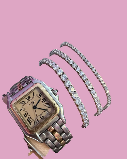 TENNIS bracciale argento 925 con zirconi bianchi - mm2 mm3 mm4