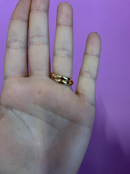 Anello CHANCE piccolo - oro giallo con uno zircone