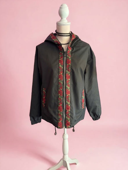 Rose Jacket   : -rain jacket con  passamaneria Couture