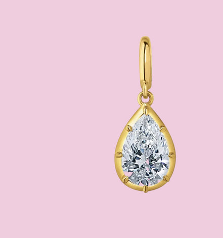 CHARM LUCE - con scattino - big zircone gold