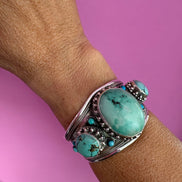 Bracciale collezione ETNICA -   Bangle. Argento 925 con turchesi