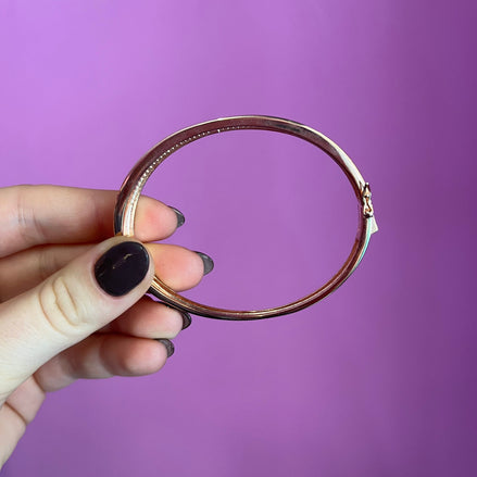 Bracciale bangle a manetta argento 925 con pavé zirconi