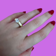 Anello TUBOGAS slim argento 925 con cuore zircone