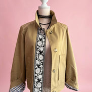 Flower  TRENCH JACKET – Giacca con Passamaneria Floreale Couture