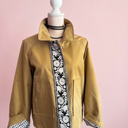 Flower  TRENCH JACKET – Giacca con Passamaneria Floreale Couture