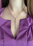 Collier amore con zirconi oro rosa