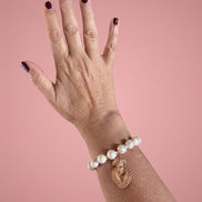 Bracciale Bisette -TALISMANI perle con charm Cuore sacro Gold (Copia)