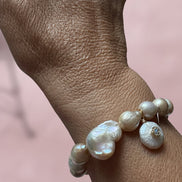 Bracciale Bisette -JAIPUR perle  con charm PERLA