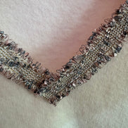 CHANELLINA Knit – Maglioncino a mezza manica con passamaneria Couture applicata a mano