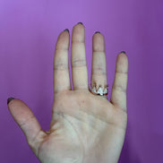 Anello corona argento 925 rosé con zirconi