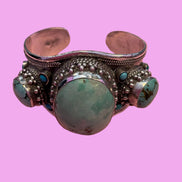 Bracciale collezione ETNICA -   Bangle. Argento 925 con turchesi