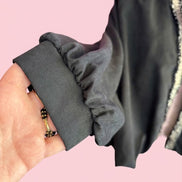 CHANELLINA bomber senza tasche : bomber a palloncino con passamaneria Couture