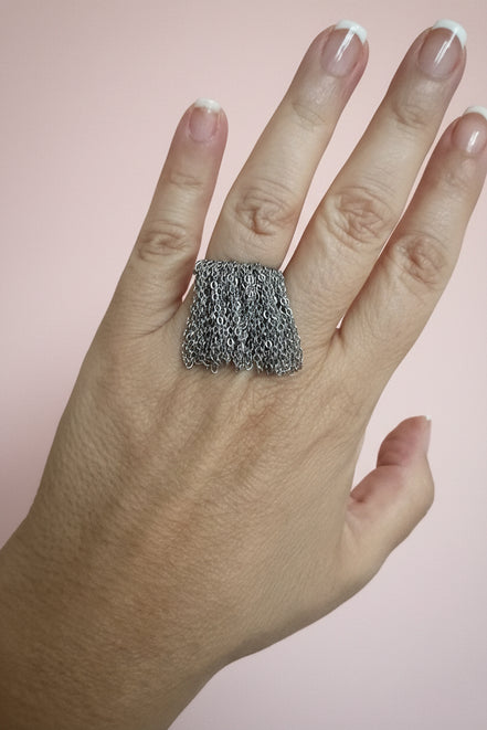 Anello Taki — Cascata di Catene Rodiate