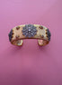 bracciale Kerala - Bangle ottone e filigrana con zirconi placcato oro giallo