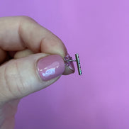 Orecchini  Tratto - argento 925 rodio con zirconi colorati