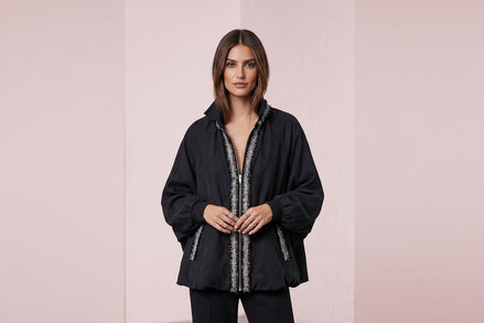 CHANELLINA Bomber  : bomber a palloncino con passamaneria Couture