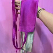 Cintura OBI fucsia e greige