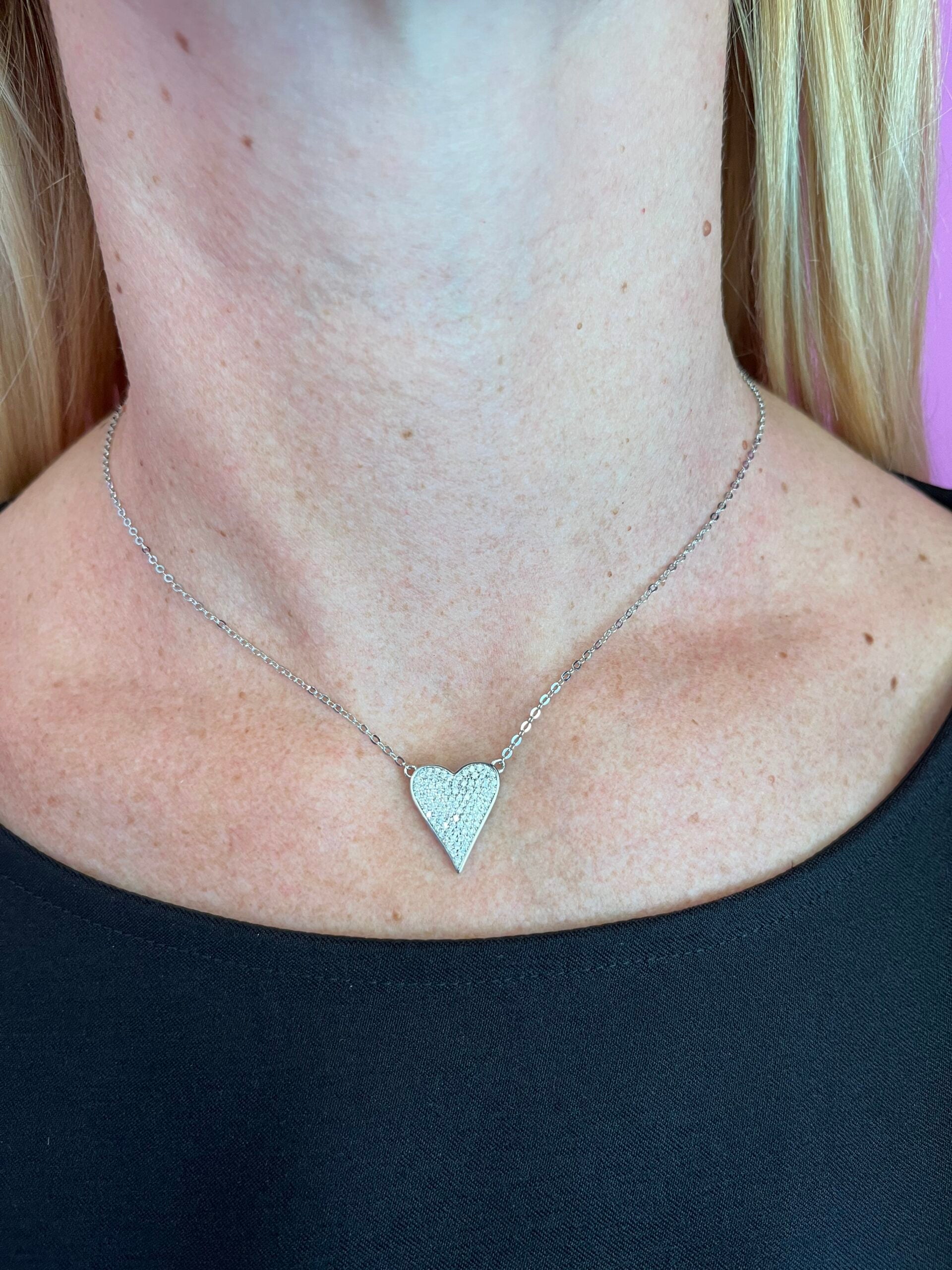Collier Amour argento 925 con zirconi