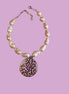 Collana con Perle Barocche Coltivate e pendeArgento 925