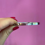 Bracciale bangle argento 925 - rodio