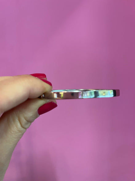 Bracciale bangle argento 925 - rodio