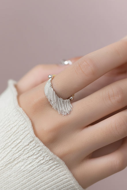 Taki Waterfall Ring - 925 Silver