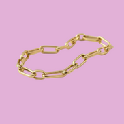 LUDOVICA - Bracciale catena argento 925 oro giallo
