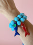 Bracciale Bisette - OCEANO  turchese con charm pesciolino