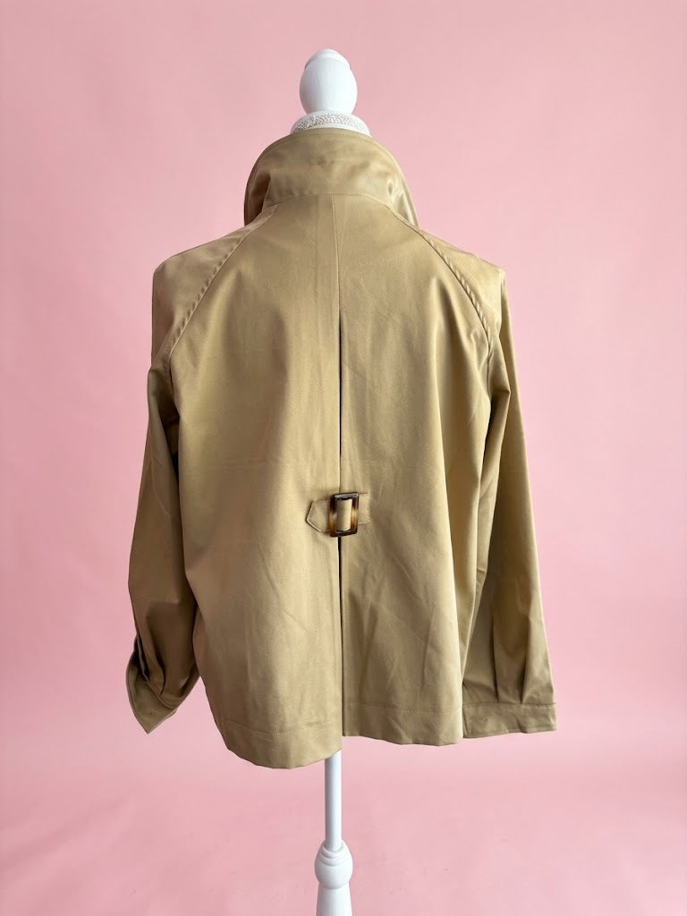 Flower  TRENCH JACKET – Giacca con Passamaneria Floreale Couture